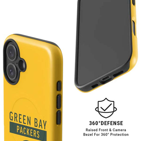 NFL Green Bay Packers Yellow Performance Series iPhone 16 Plus Magsafe Impact Case